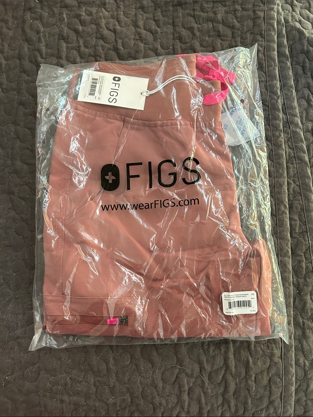 FIGS Rose Mauve Scrub Pants